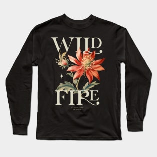 Red Wildflores bouquet Long Sleeve T-Shirt